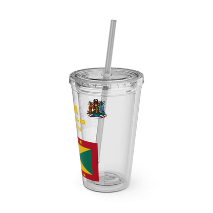 Sunsplash Tumbler with Straw, 16oz