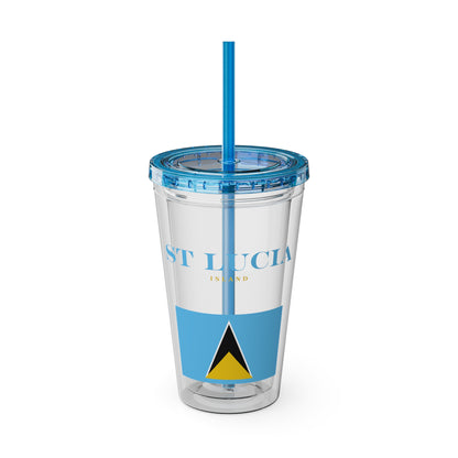 Sunsplash Tumbler with Straw, 16oz