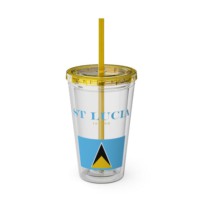 Sunsplash Tumbler with Straw, 16oz